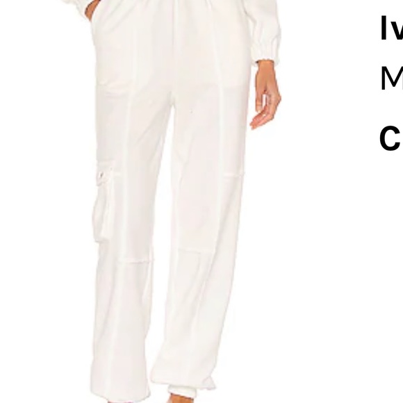 Michael Costello x Revolve white jogger sweatpant - Picture 6 of 7